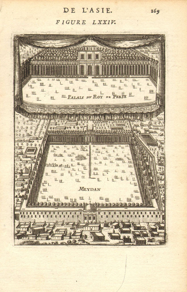 ISFAHAN. Royal Palace (Ali Qapu) Naqsh-e Jahan (Maidan) Square. MALLET 1683